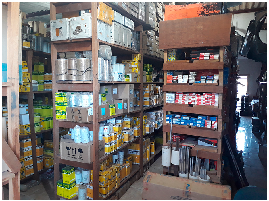 Linha completa de peças automotivas